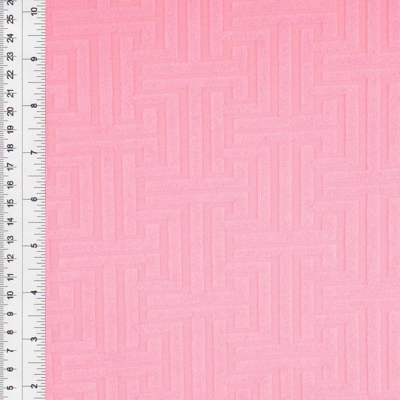1 Yard Geo Towel Jacquard Knit Fabric, 58/59'' Wide Polyester Spandex Blend
