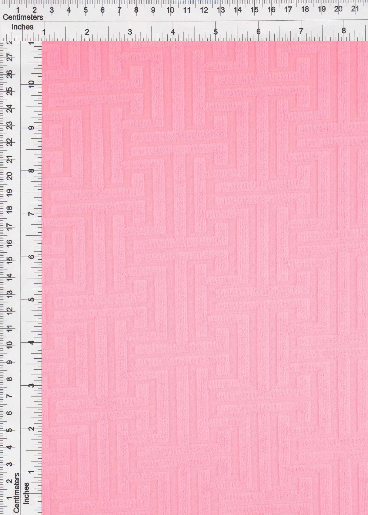 1 Yard Geo Towel Jacquard Knit Fabric, 58/59? Wide Polyester Spandex Blend