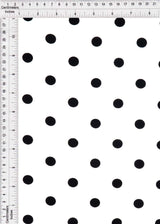 Rayon Challis Polka Dot Print