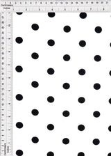 1 Yard Rayon Challis Polka Dot Print Fabric, 54? Wide 100% Rayon