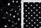 1 Yard Rayon Challis Polka Dot Print Fabric, 54? Wide 100% Rayon
