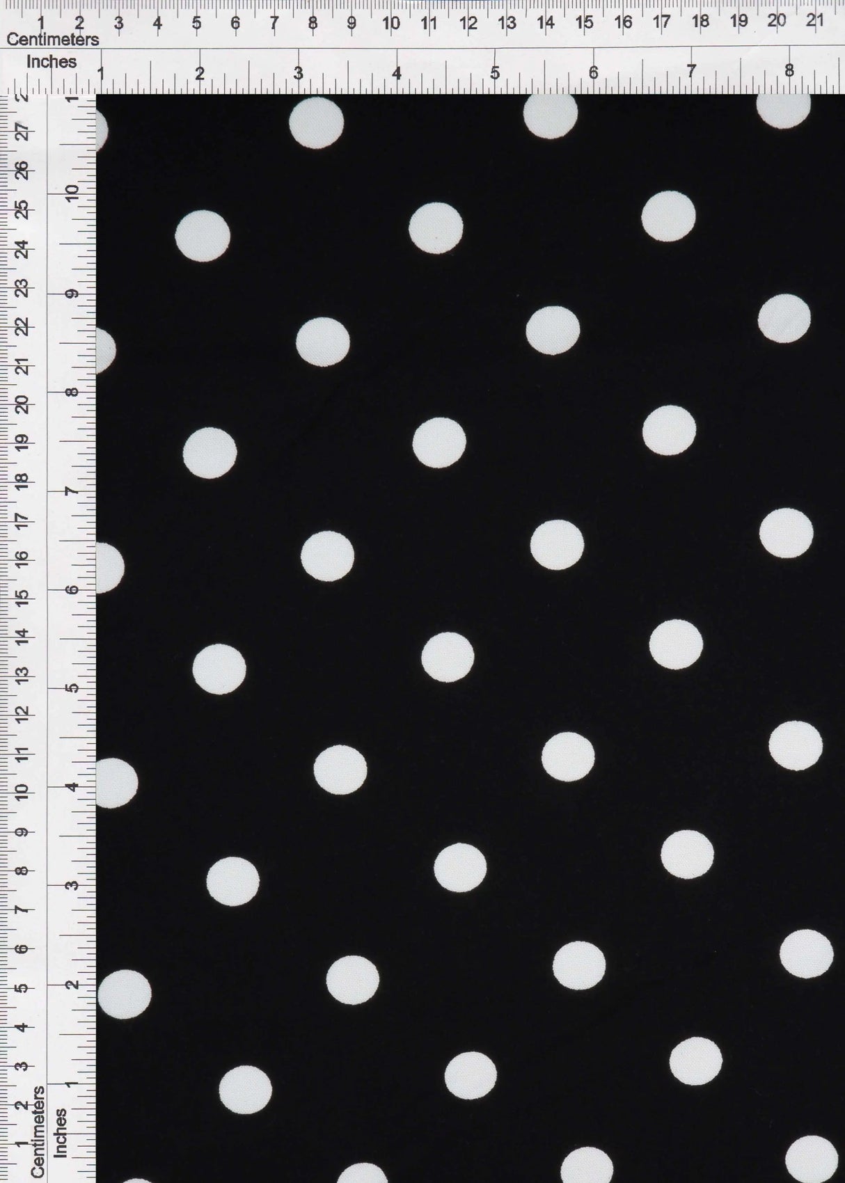1 Yard Rayon Challis Polka Dot Print Fabric, 54? Wide 100% Rayon