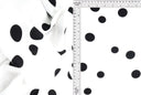 1 Yard Rayon Challis Polka Dot Print Fabric, 54'' Wide 100% Rayon