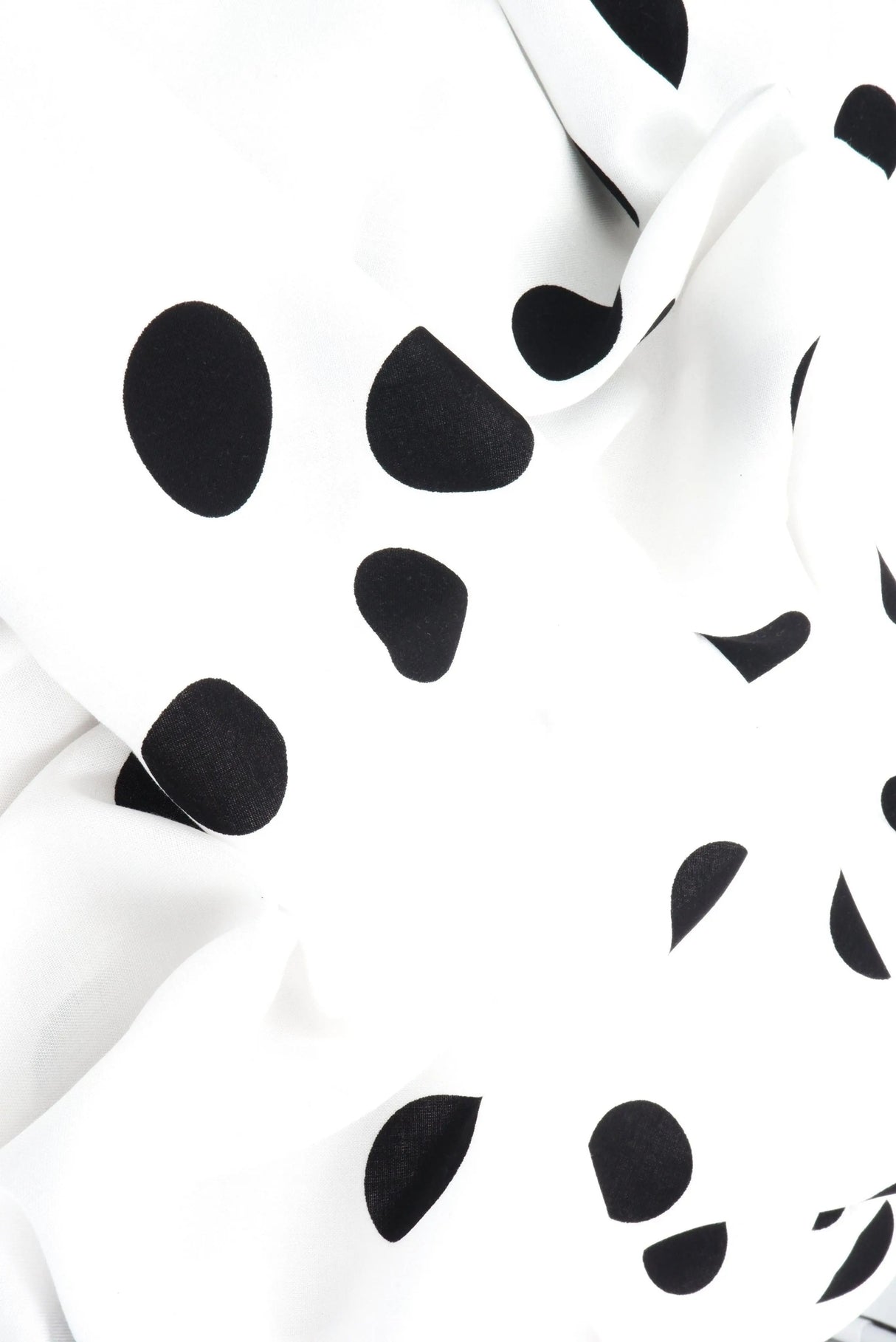 1 Yard Rayon Challis Polka Dot Print Fabric, 54? Wide 100% Rayon