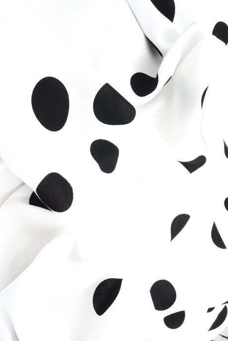 1 Yard Rayon Challis Polka Dot Print Fabric, 54'' Wide 100% Rayon