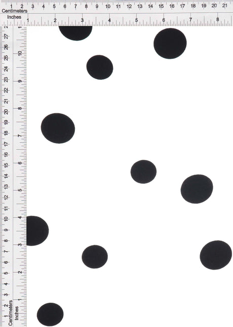 Rayon Challis Polka Dot Print