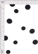 1 Yard Rayon Challis Polka Dot Print Fabric, 54? Wide 100% Rayon