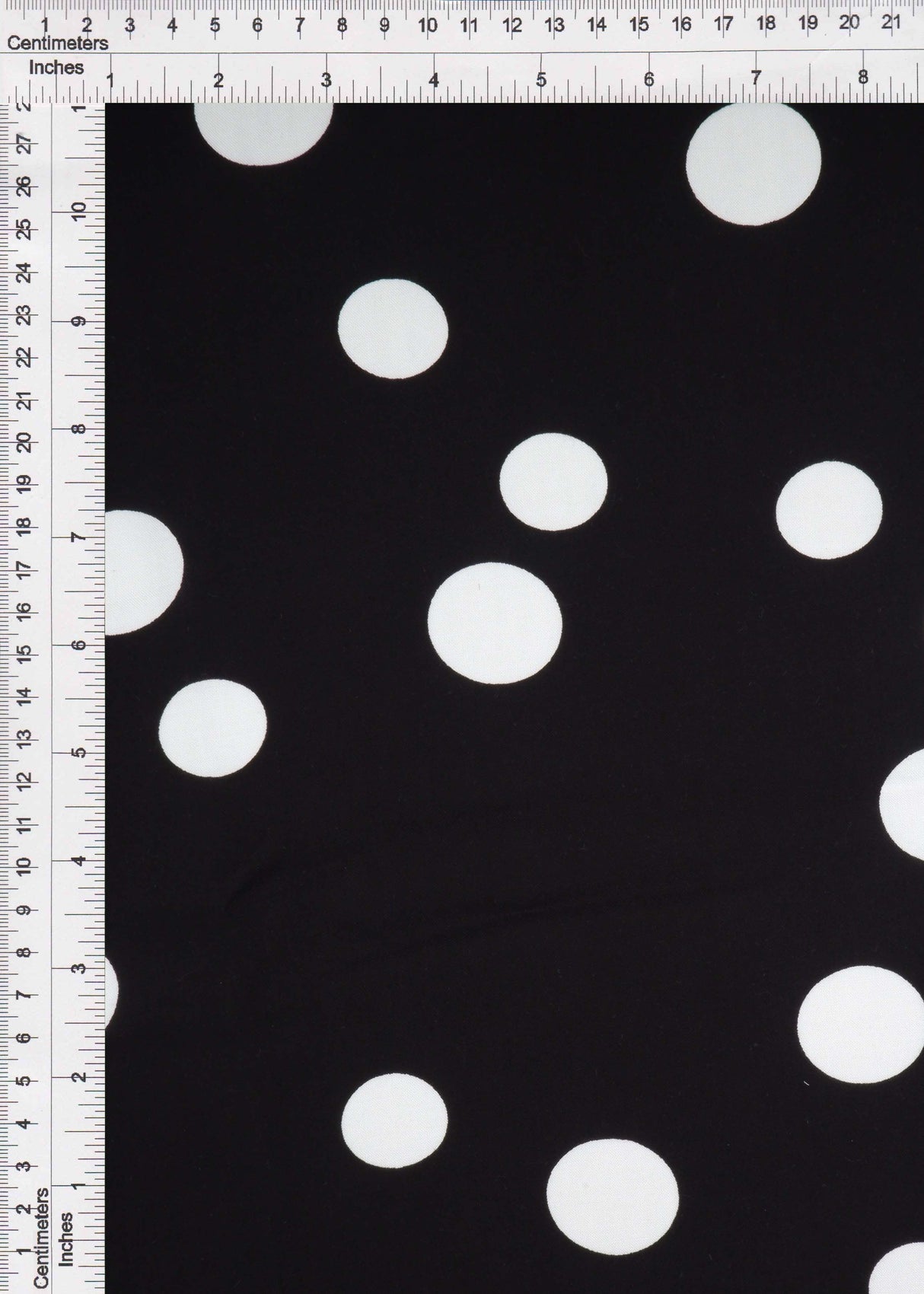Rayon Challis Polka Dot Print