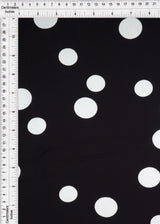 1 Yard Rayon Challis Polka Dot Print Fabric, 54? Wide 100% Rayon
