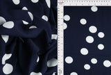 Rayon Challis Polka Dot Print