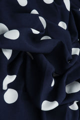 Rayon Challis Polka Dot Print