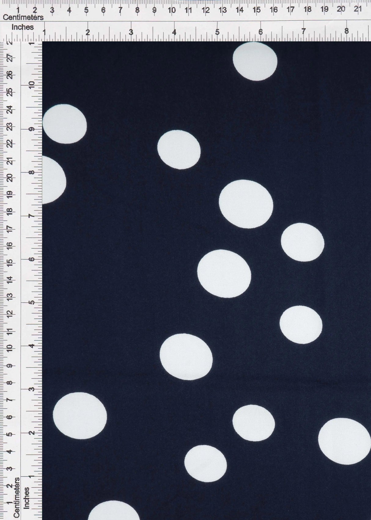 1 Yard Rayon Challis Polka Dot Print Fabric, 54? Wide 100% Rayon