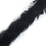 Black Hen Feather Trimming - 1"