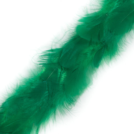 Green Hen Feather Trimming - 1"