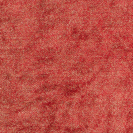 Short Pile Fire Engine Metallic Polyester Blended Velvet