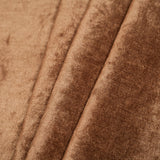 Short Pile Cocoa Metallic Polyester Blended Velvet