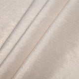 Short Pile Ivory Metallic Polyester Blended Velvet
