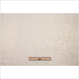 Short Pile Ivory Metallic Polyester Blended Velvet