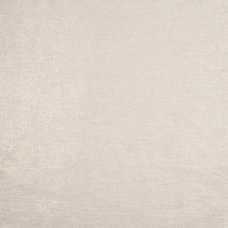 Short Pile Ivory Metallic Polyester Blended Velvet