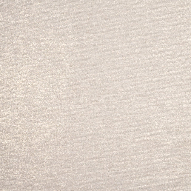Short Pile Ivory Metallic Polyester Blended Velvet