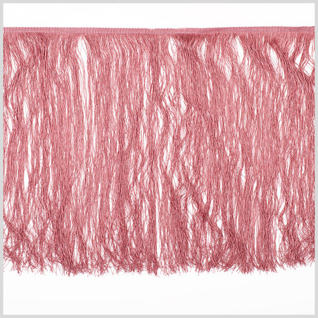 European Chainette Fringe Trim - 16" - Dusty Rose - Lindsay Collection