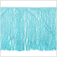 European Chainette Fringe Trim - 16" - Aqua Blue - Lindsay Collection