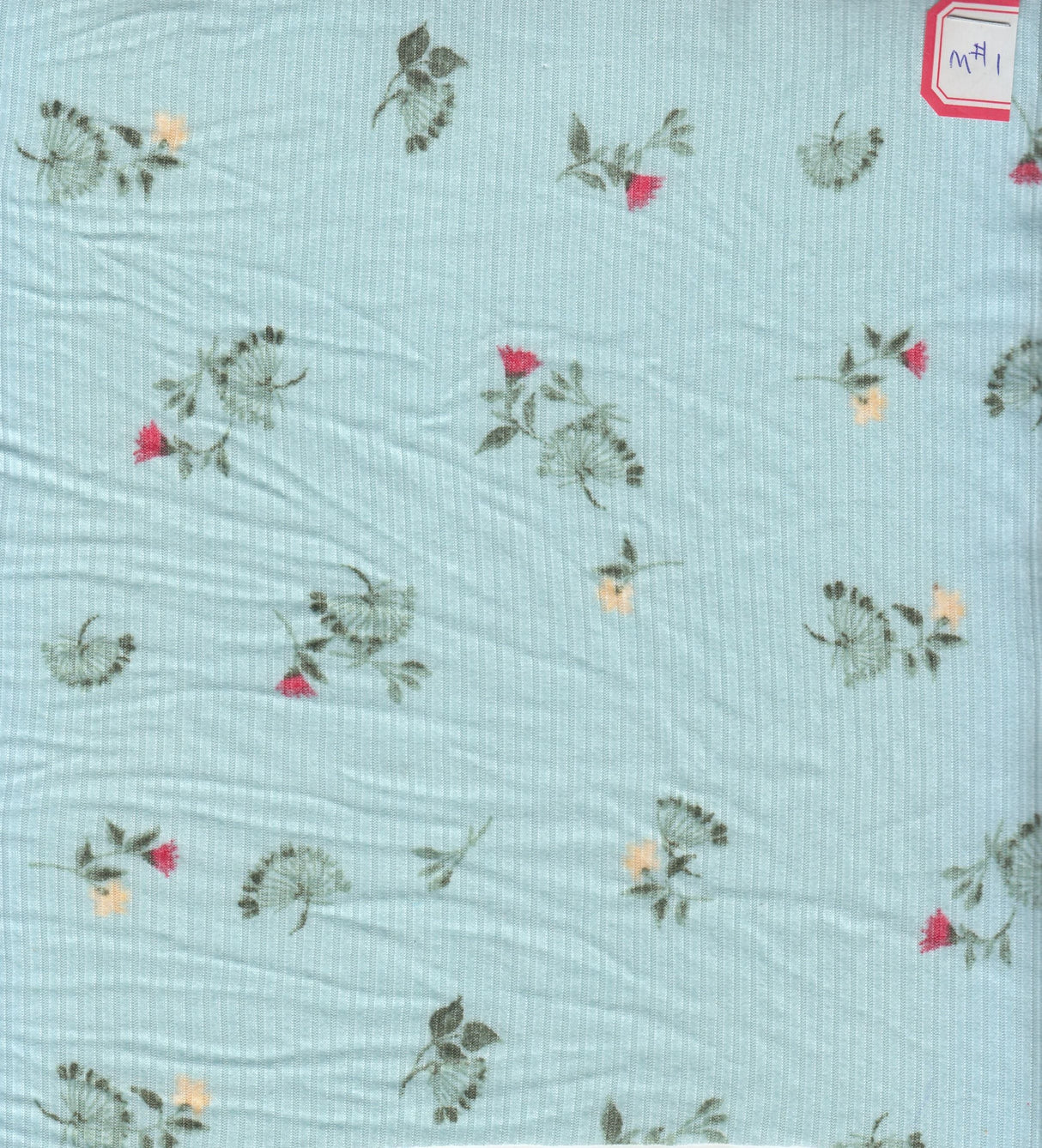 Rib Knit Ditsy Floral Print