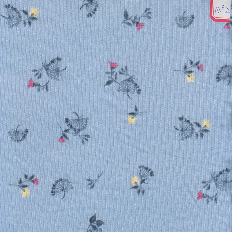 1 Yard Yummy Rib Ditsy Flower Print Fabric 180 GSM Polyester Spandex 58/60" Width