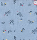 1 yarda de tela estampada con flores pequeñas y acanalada Yummy Rib 180 GSM, mezcla de poliéster y spandex, ancho 58/60''  