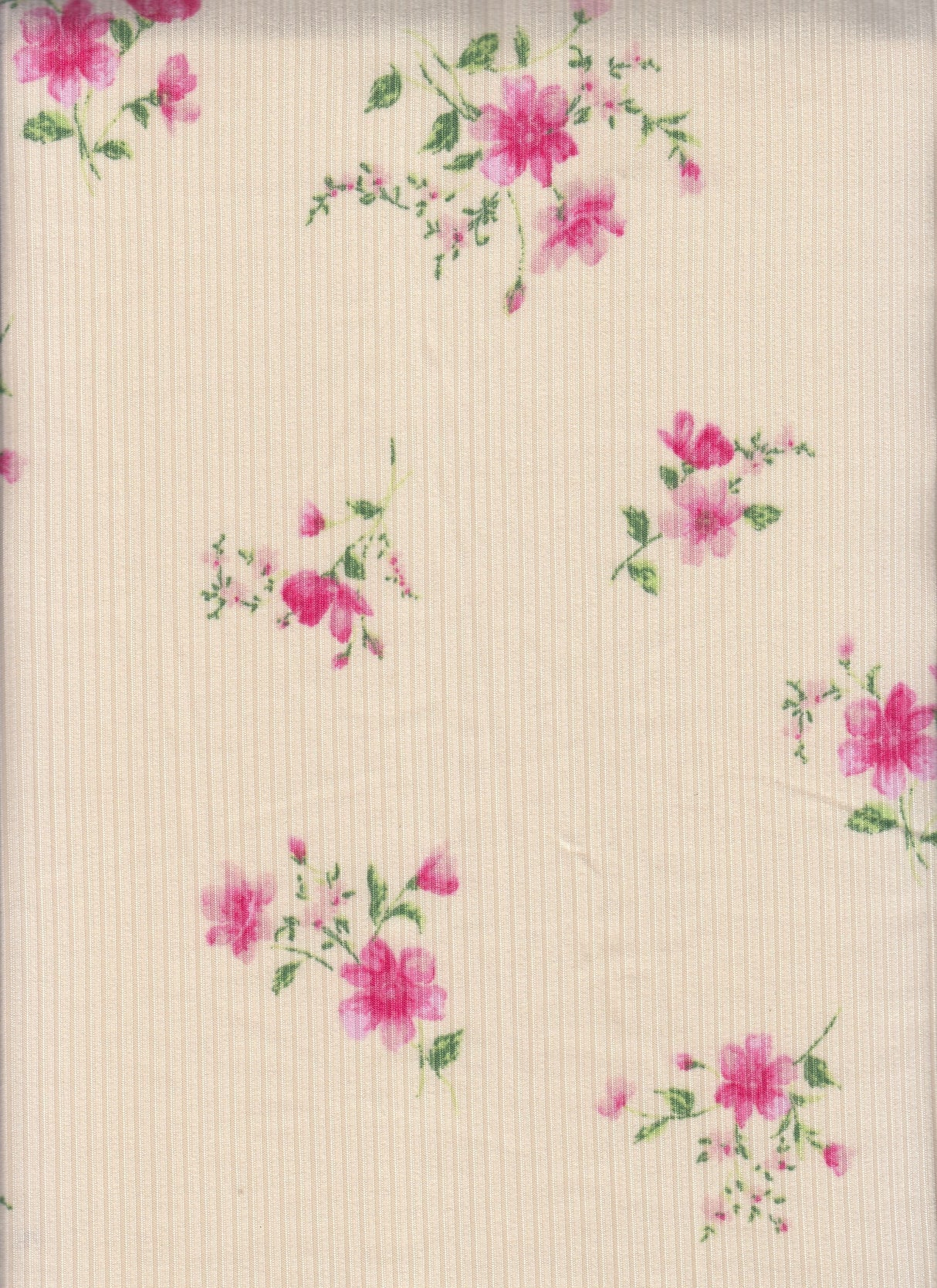 Rib Ditsy Floral Knit Sand