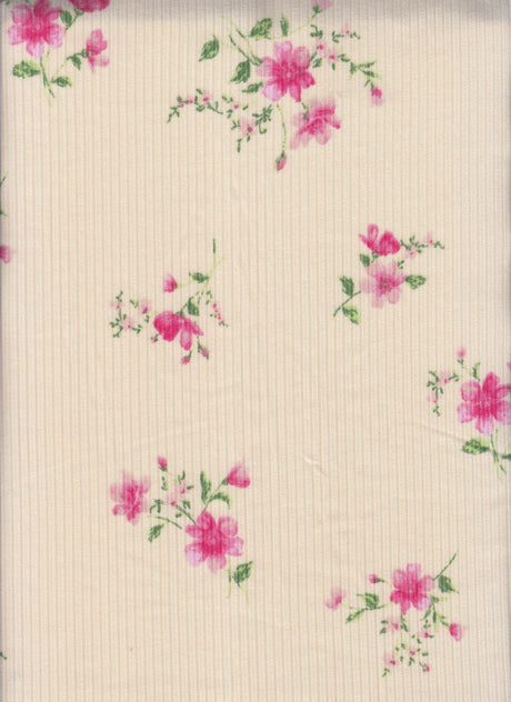 Rib Ditsy Floral Knit Sand