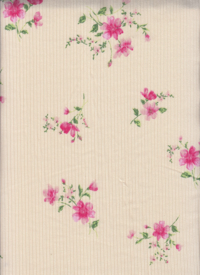 Rib Ditsy Floral Knit Sand