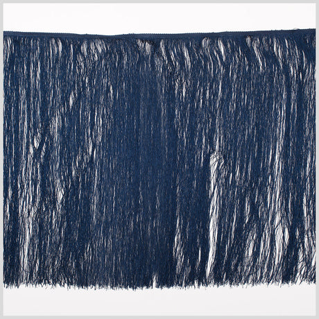 European Chainette Fringe Trim - 24" - Navy - Lindsay Collection