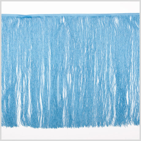 European Chainette Fringe Trim - 24" - Powder Blue - Lindsay Collection
