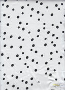 1 Yard Satin Polka Dot Print Fabric, 57/58'' Wide 100% Polyester