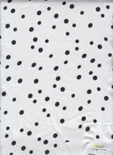 Satin Polka Dot Woven Ivory Fabric