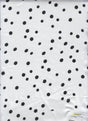 Satin Polka Dot Woven Ivory Fabric