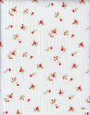 1 yarda de tela de punto acanalado Yummy de poliéster y spandex con estampado floral pequeño, suave y elástica, 58/60" de ancho