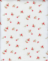 Ribbed Ditsy Floral Stretch Knit