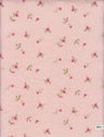 4x2 Yummy Rib Knit Fabric, Small Ditsy Floral Print Stretchy & Soft 58/60" Wide