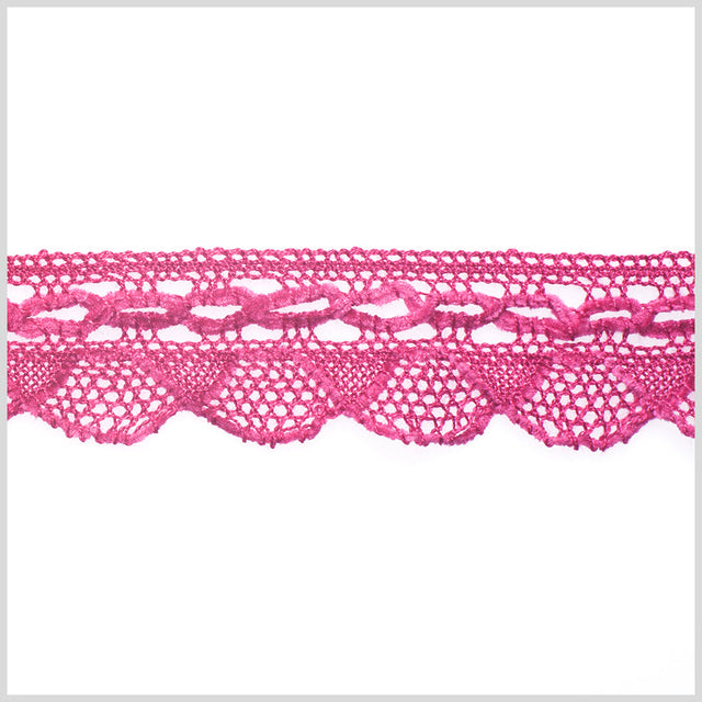 1.5" European Pink Crochet Trim