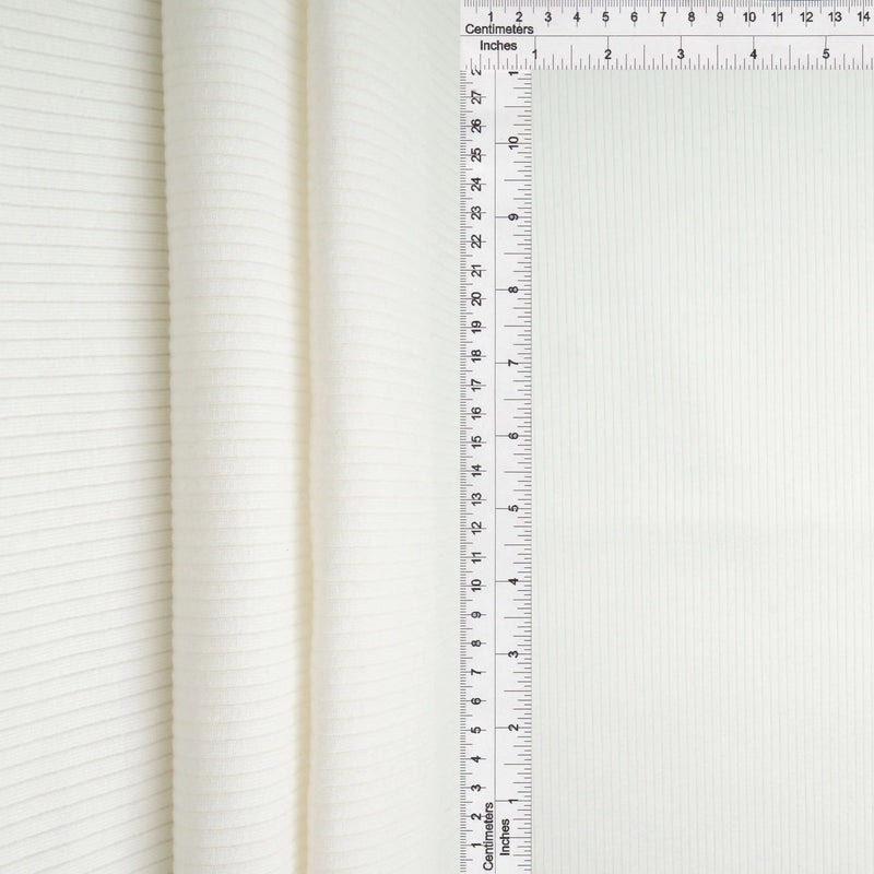 1 Yard Super Heavy Rib Solid Fabric 425 GSM Rayon Spandex Blend 50" Width