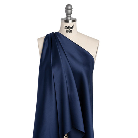 Polyester Satin - Storm Navy - Reverie Collection