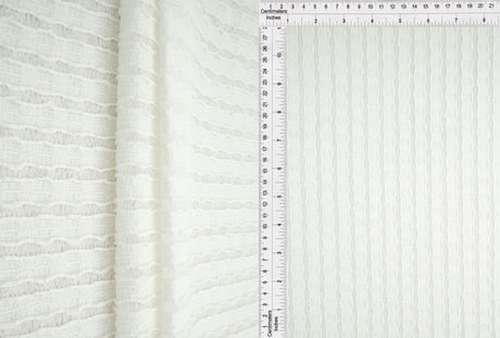 Stripe Lace Stretch Fabric