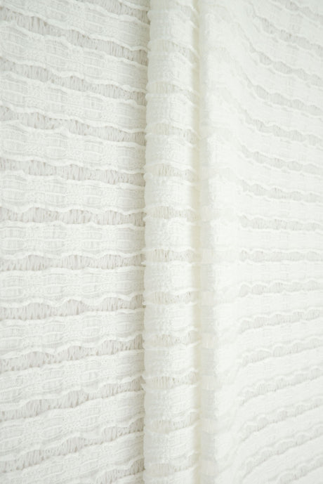 Stripe Lace Stretch Fabric