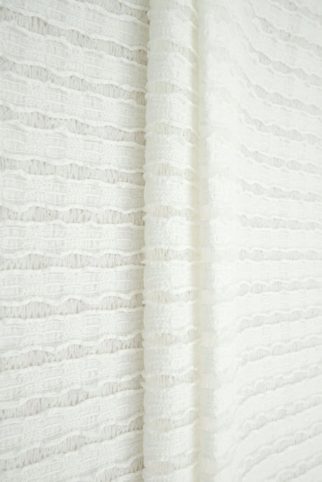 Lady Jane Stripe Lace Fabric 1 Yard Soft Stretch Delicate Material 53/54" Wide