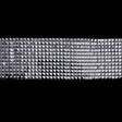Silver Pyramid Studs Trimming - 4"