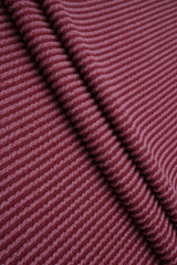 Jacquard Double Knit Rib Stretch Fabric