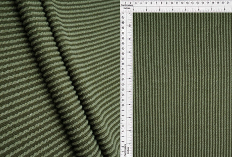1 Yard 52" Knit Jacquard Rib Fabric 80% Polyester 15% Rayon 5% Spandex 230 GSM