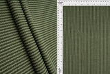 Jacquard Double Knit Rib Stretch Fabric